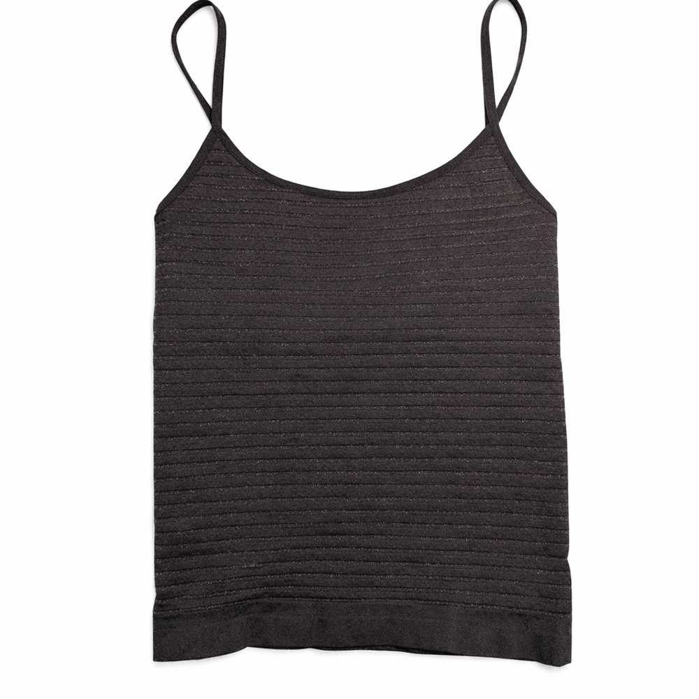 FP Movement by Free People Black Textured Camisole